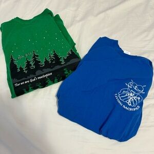 Christian Bible Verse Green & Blue Graphic Short Sleeve Tees Bundle DESCRIPTION